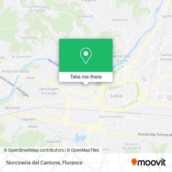 Norcineria del Cantone map