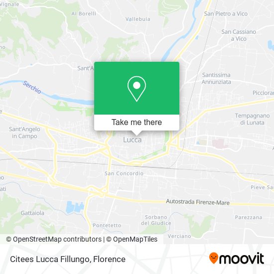 Citees Lucca Fillungo map