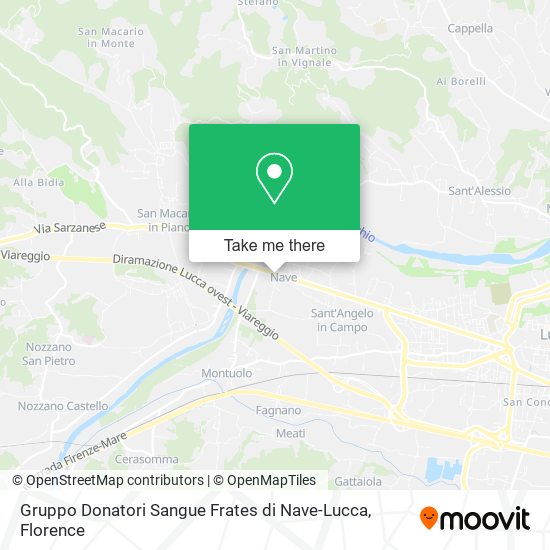 Gruppo Donatori Sangue Frates di Nave-Lucca map