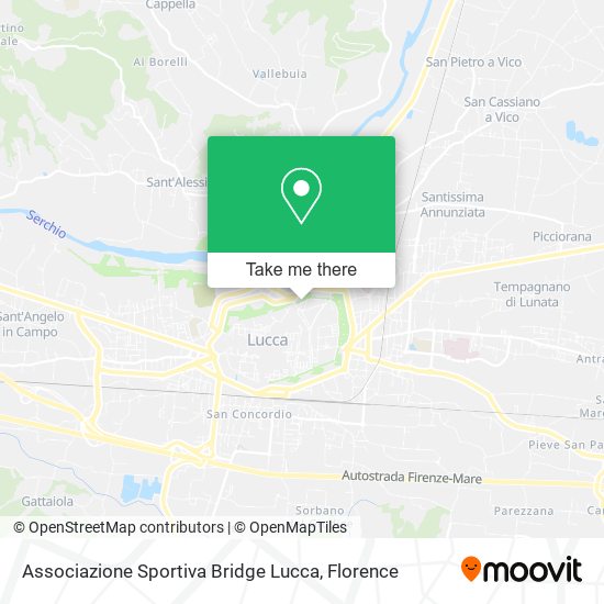 Associazione Sportiva Bridge Lucca map