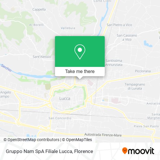 Gruppo Nam SpA Filiale Lucca map