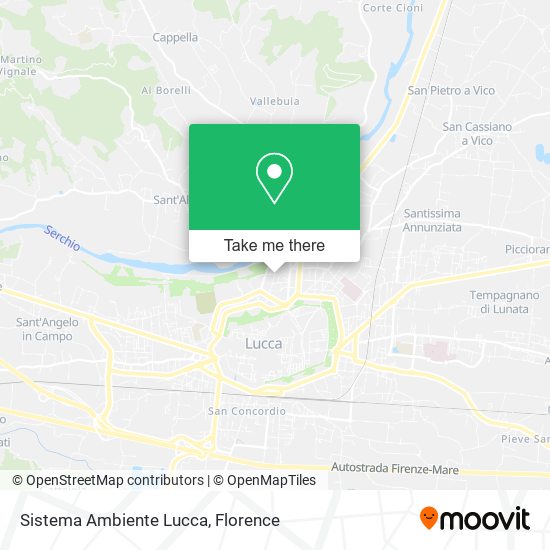 Sistema Ambiente Lucca map