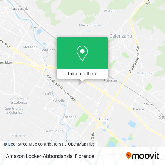 Amazon Locker-Abbondanzia map