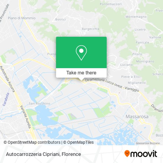 Autocarrozzeria Cipriani map