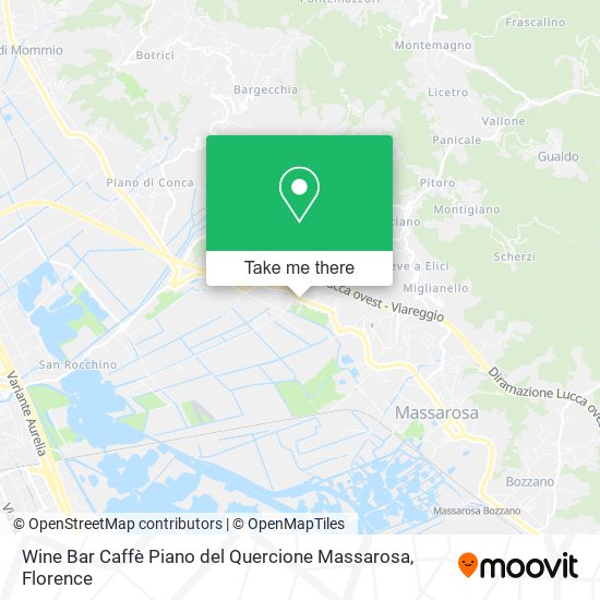 Wine Bar Caffè Piano del Quercione Massarosa map