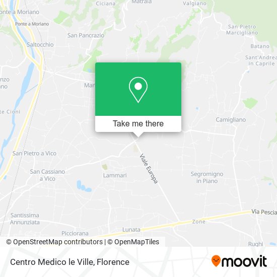 Centro Medico le Ville map