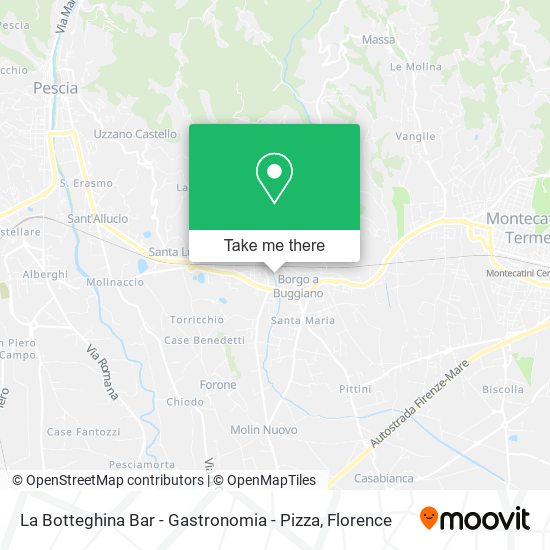 La Botteghina Bar - Gastronomia - Pizza map