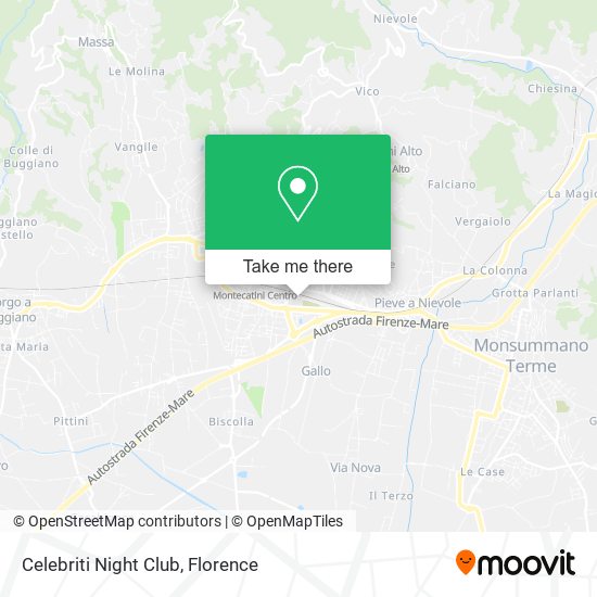 Celebriti Night Club map