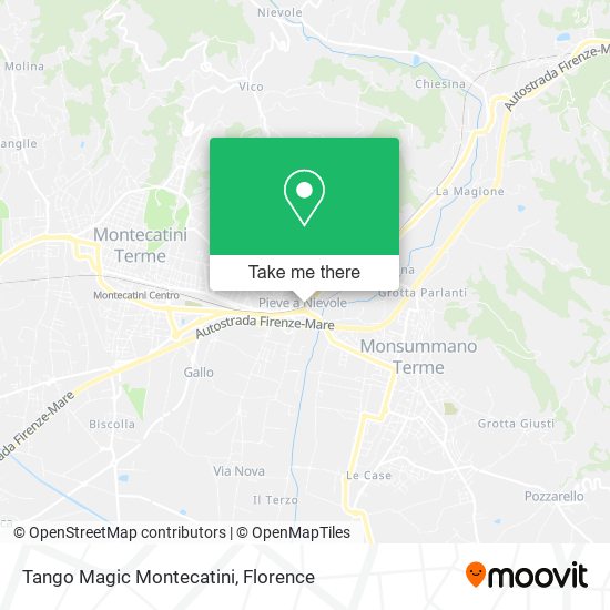 Tango Magic Montecatini map