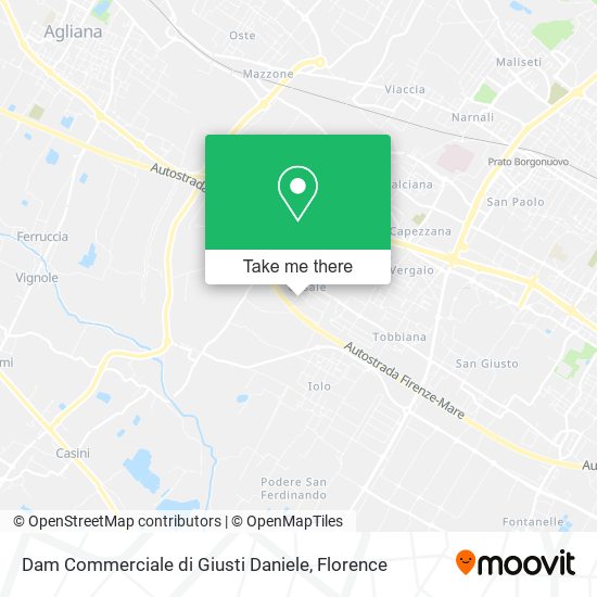 Dam Commerciale di Giusti Daniele map