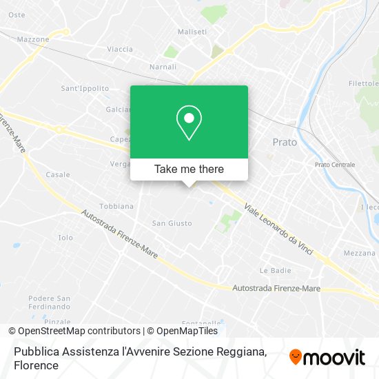 Pubblica Assistenza l'Avvenire Sezione Reggiana map