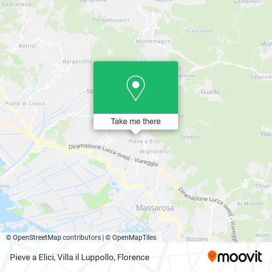 Pieve a Elici, Villa il Luppollo map