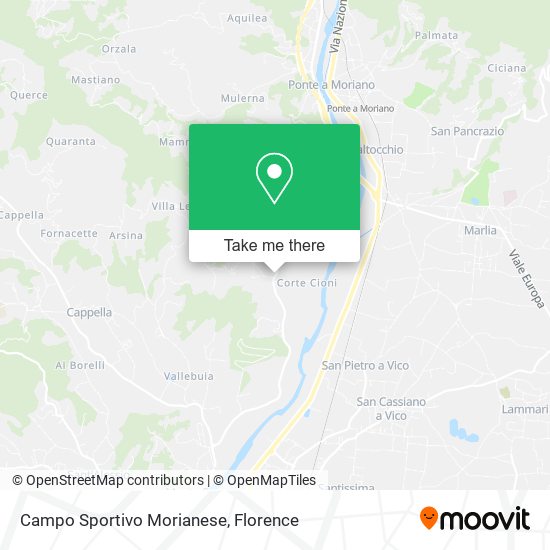 Campo Sportivo Morianese map