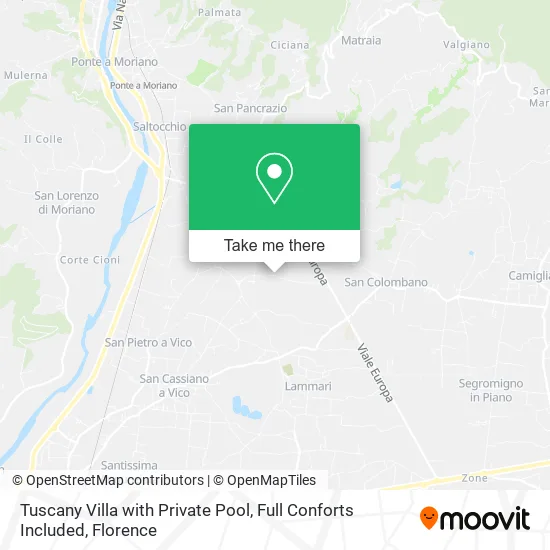Tuscany Villa with Private Pool, Full Conforts Included map