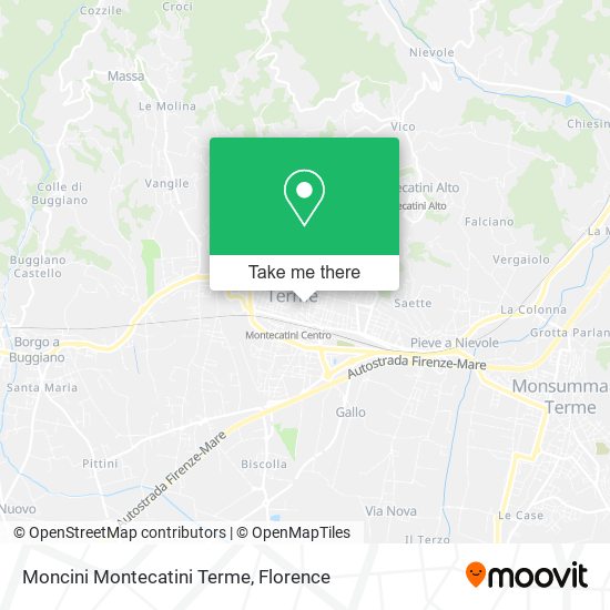 Moncini Montecatini Terme map