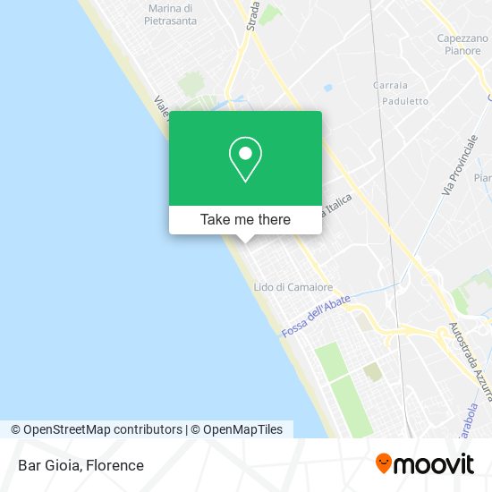 Bar Gioia map