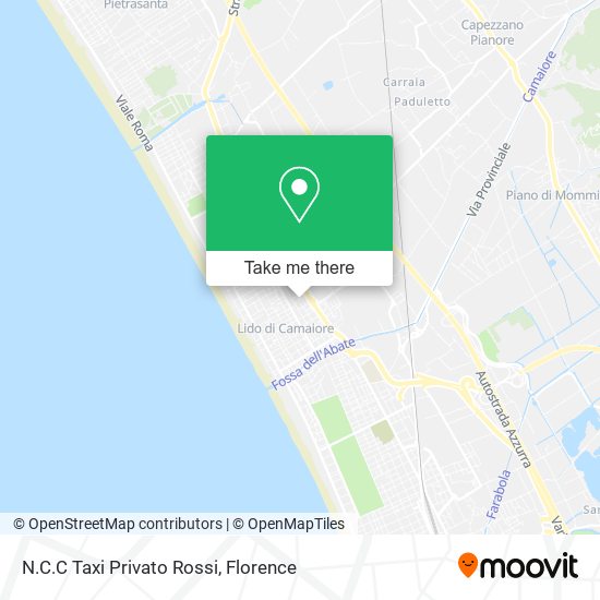 N.C.C Taxi Privato Rossi map