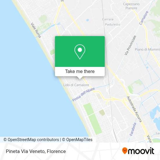 Pineta Via Veneto map