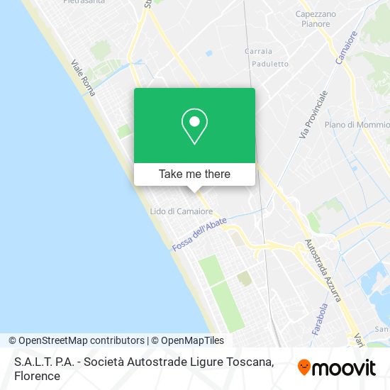 S.A.L.T. P.A. - Società Autostrade Ligure Toscana map