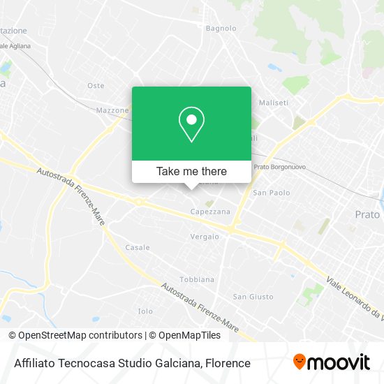 Affiliato Tecnocasa Studio Galciana map