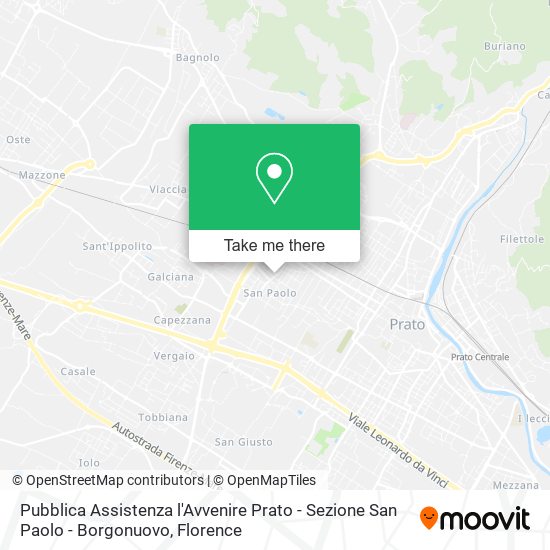 Pubblica Assistenza l'Avvenire Prato - Sezione San Paolo - Borgonuovo map