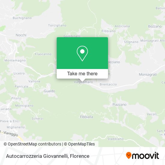 Autocarrozzeria Giovannelli map