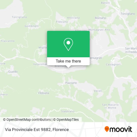 Via Provinciale Est 9882 map
