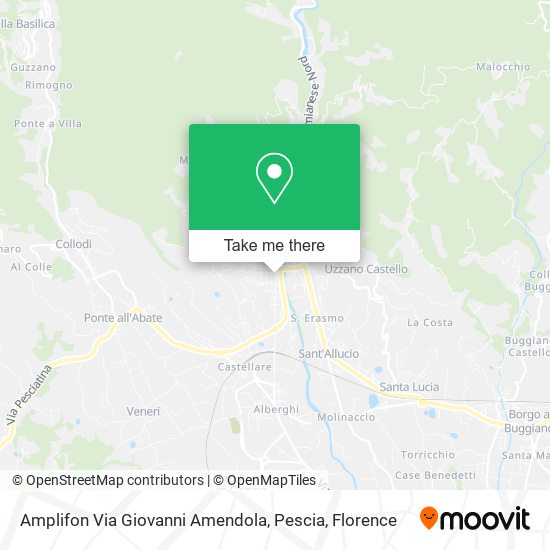Amplifon Via Giovanni Amendola, Pescia map
