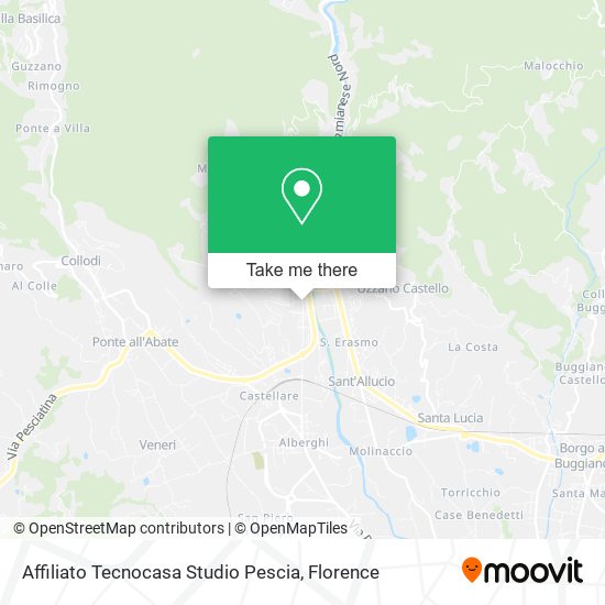 Affiliato Tecnocasa Studio Pescia map