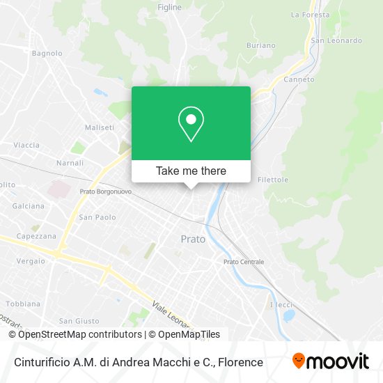 Cinturificio A.M. di Andrea Macchi e C. map