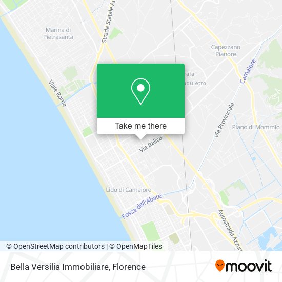 Bella Versilia Immobiliare map