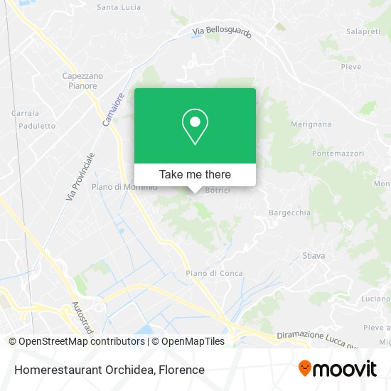 Homerestaurant Orchidea map