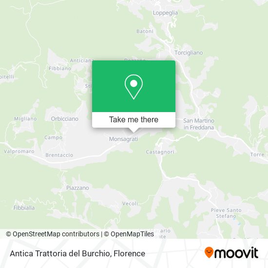 Antica Trattoria del Burchio map