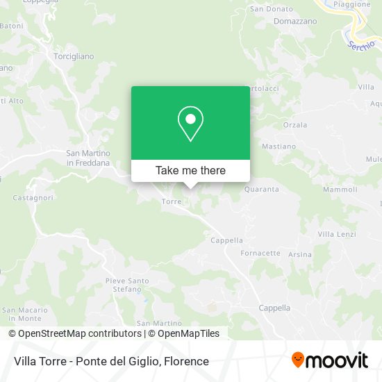 Villa Torre - Ponte del Giglio map