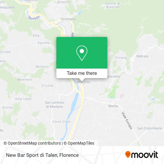New Bar Sport di Talen map
