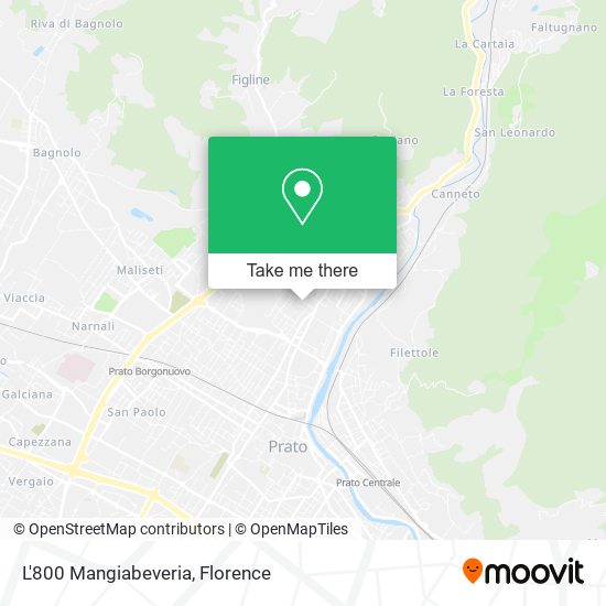 L'800 Mangiabeveria map
