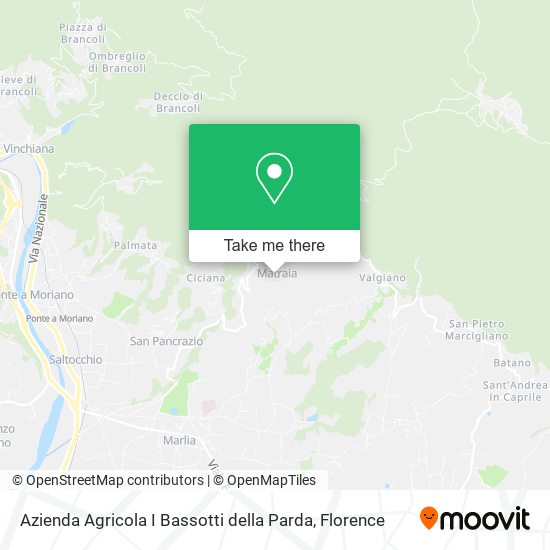 Azienda Agricola I Bassotti della Parda map