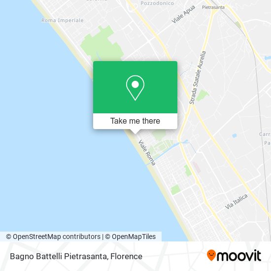Bagno Battelli Pietrasanta map