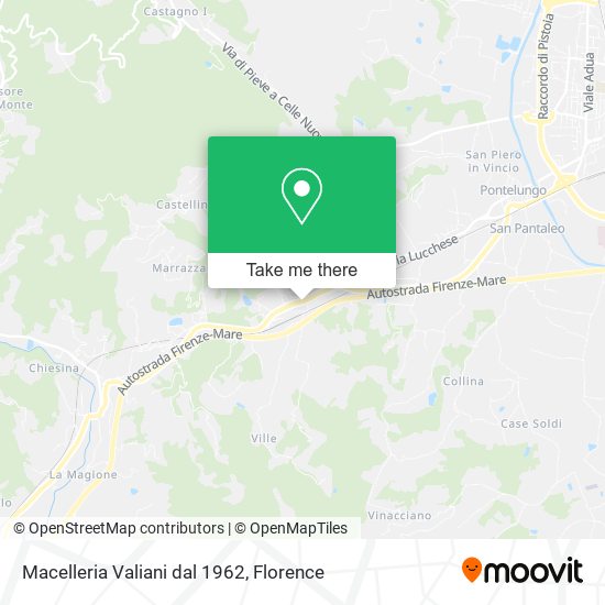 Macelleria Valiani dal 1962 map
