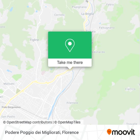 Podere Poggio dei Migliorati map