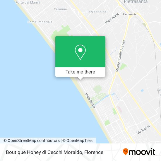 Boutique Honey di Cecchi Moraldo map