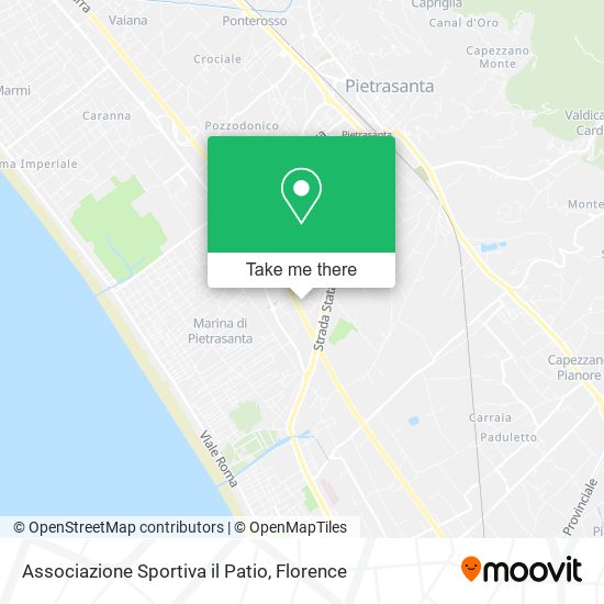 Associazione Sportiva il Patio map