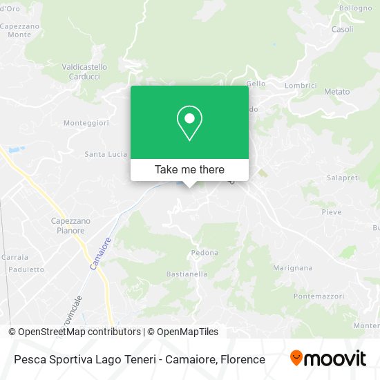 Pesca Sportiva Lago Teneri - Camaiore map