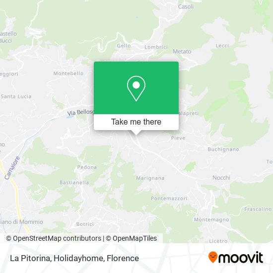 La Pitorina, Holidayhome map
