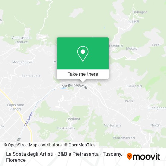 La Sosta degli Artisti - B&B a Pietrasanta - Tuscany map