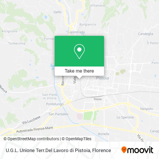 U.G.L. Unione Terr.Del Lavoro di Pistoia map