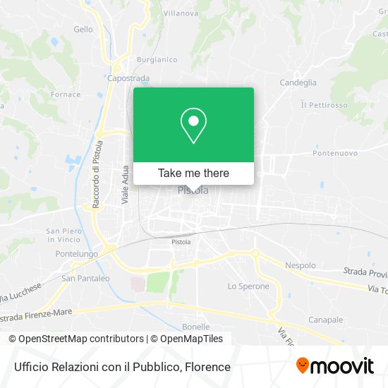 Ufficio Relazioni con il Pubblico map