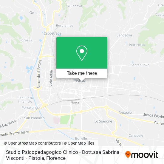 Studio Psicopedagogico Clinico - Dott.ssa Sabrina Visconti - Pistoia map