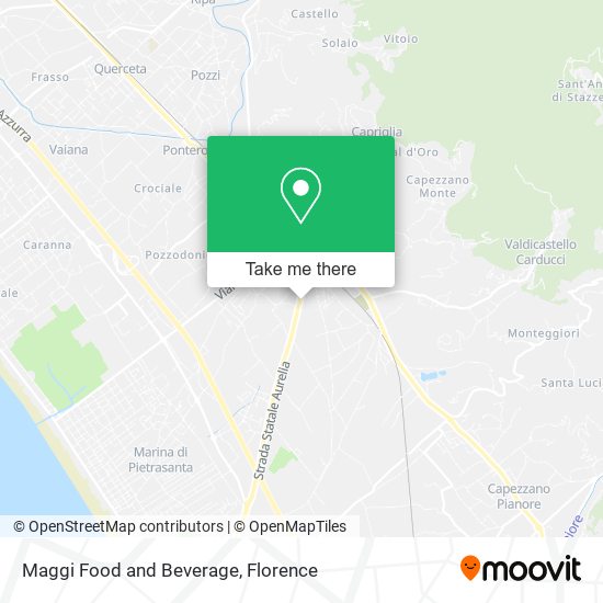 Maggi Food and Beverage map