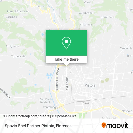 Spazio Enel Partner Pistoia map